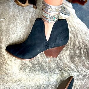Frye black booties
